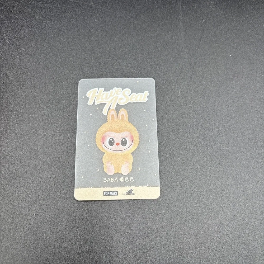 Authentic Pop Mart LABUBU The Monsters Have A Seat Vinyl Plush BABA Bag Charm